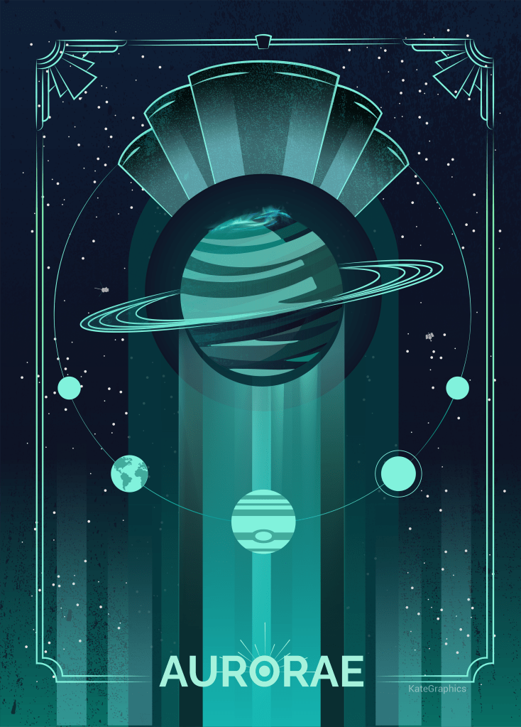 Aurorae poster by Katherine Bjelke